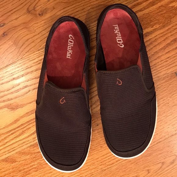 EUC Olukai Loafers, Brown
